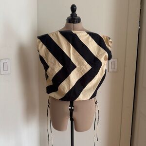 Tory Burch Poplin tie waist top